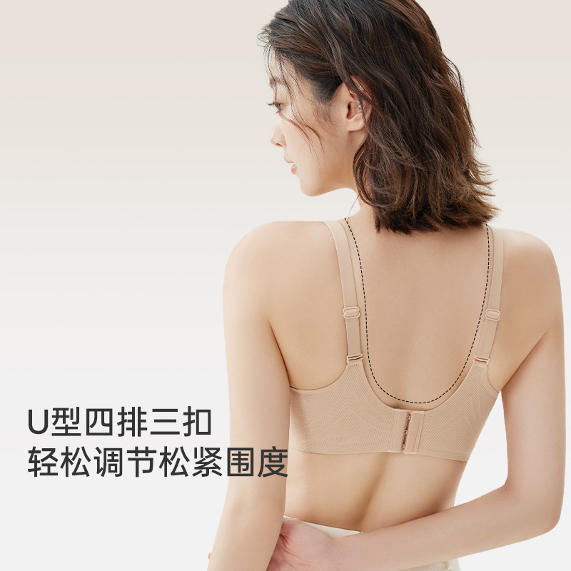 裸感不空杯小胸聚拢无痕提拉内衣女收副乳防下垂舒适软支撑文胸罩|undefined