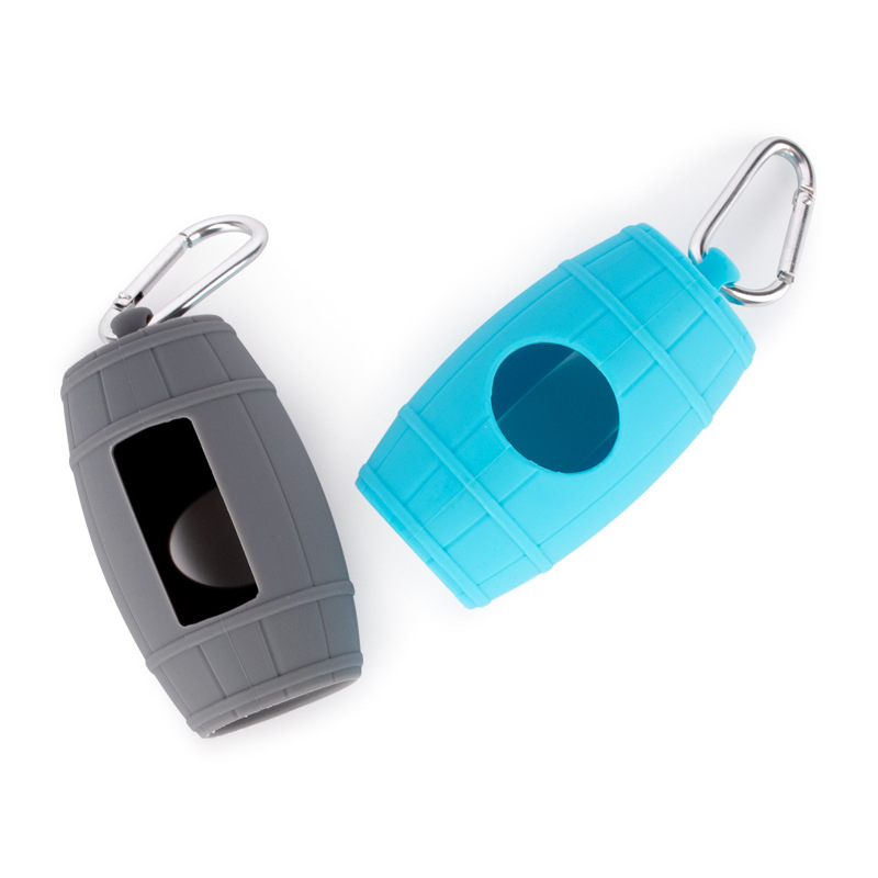 亚马逊宠物清洁用品型 硅胶宠物垃圾袋收纳盒 狗狗便便袋分配器