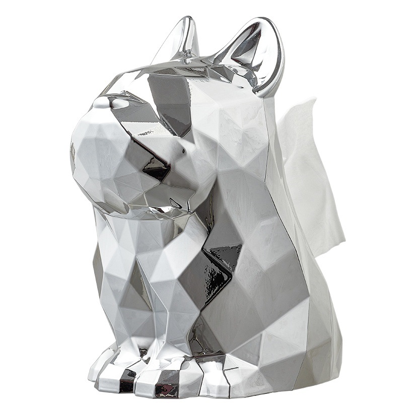 Caja de pañuelos de cubo francés creativo sala de estar mesa de café servilleta caja de pañuelos de lujo simple diseño personalizado adornos decorativos