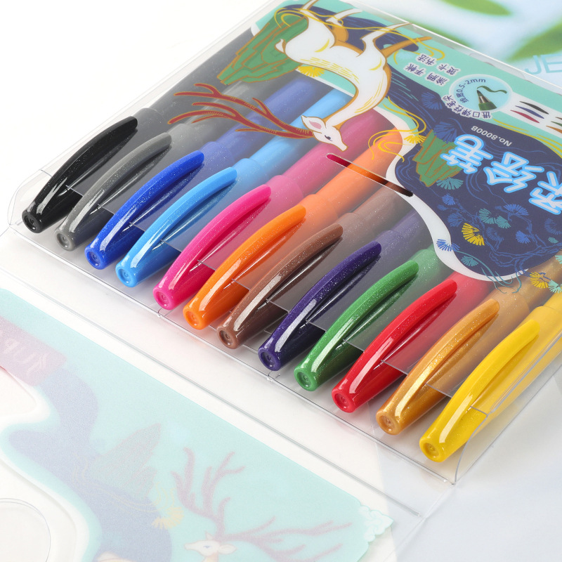 Pintura suave color belleza pluma mano cuenta color graffiti pluma nuevo recomendar pintura caligrafía pequeña escritura regular cabeza suave pluma de gancho