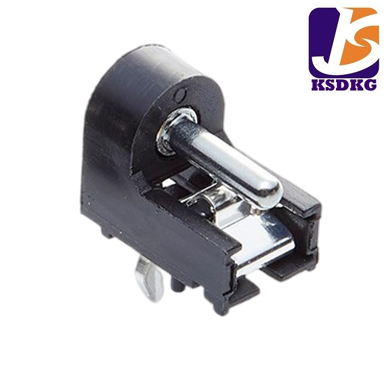 电子电器DC插座10*7mm  卧式直插DC母座  卧式DC插口4脚