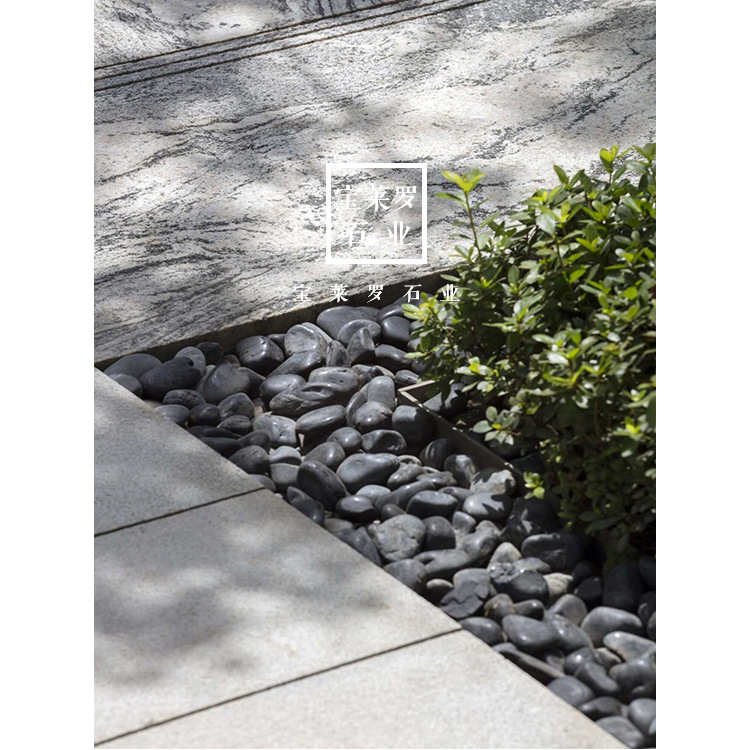 The Choice of Quality | Black Pebbles Basalt Pebbles Screened through a Mesh Sieve Particles Are Square and Even