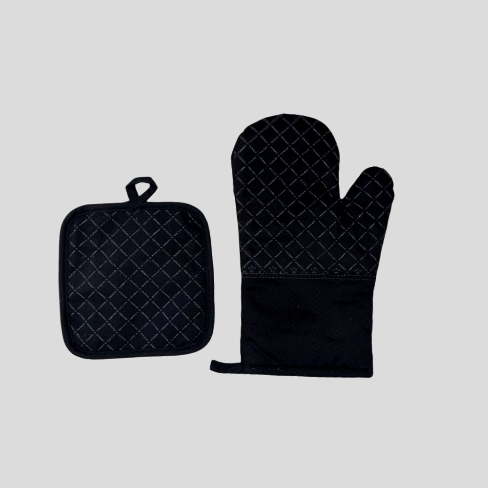 Guantes de aislamiento térmico de silicona de algodón engrosados alargados antideslizantes resistentes a altas temperaturas guantes de horno de microondas horno de cocción guantes antiquemaduras