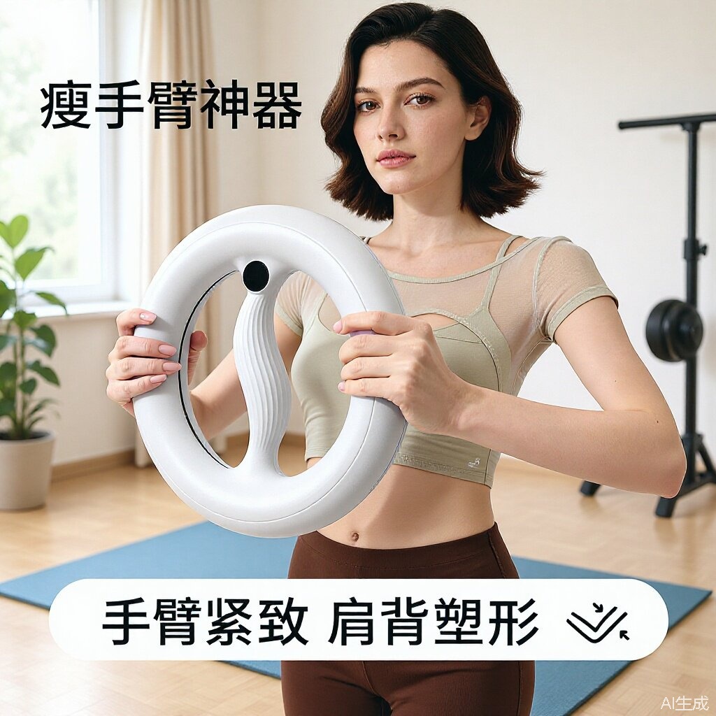 多功能计数重力环练手臂肌肉训练扩胸增肌腕力锻炼跨境专供臂力器