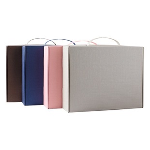 Embossed handle color Flying Machine box postal underwear bra clothing packaging box express box spot wholesale LOGO