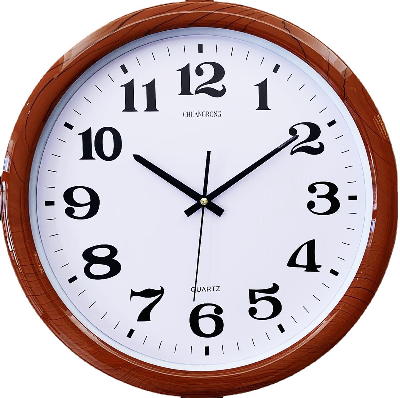 GOODCLOCK [Reloj de pared de 16 pulgadas] simple plástico LCD hogar creativo simple decoración Europea sala de estar Reloj de pared