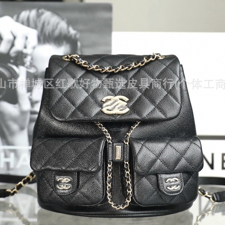 小香家23P春夏鱼子酱牛皮青蛙双肩包（拍下请联系客服）斜挎