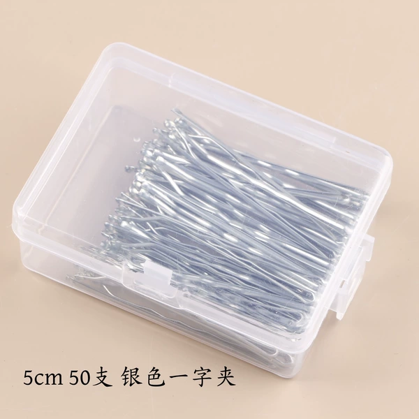 5cm 50 pieces silver clip