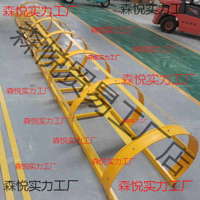 玻璃钢爬梯消防梯铁爬梯斜爬梯平台水池挂梯施工楼梯加厚基坑