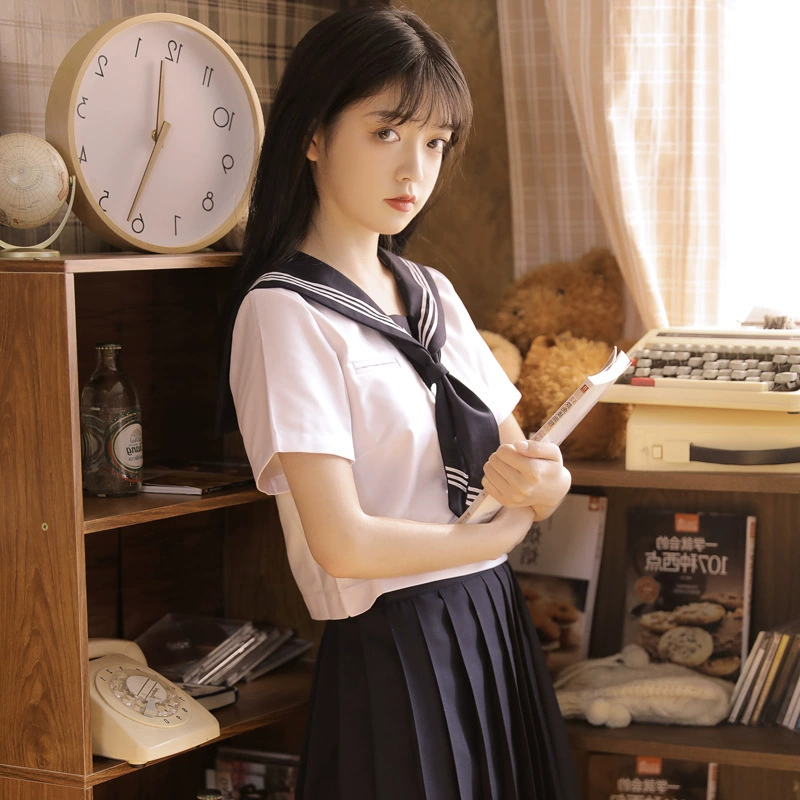 Японский JK Униформа костюм моряка куртка Bai Wuben Kansai православный летний костюм в студенческом стиле школьная форма Униформа класс Униформа сценический костюм