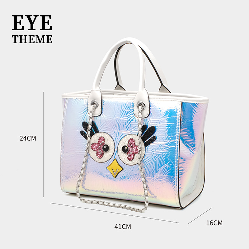 Material especial de mujer 2025 animal portátil estampado de metal de gran capacidad bolsa de cadena portátil bolsa 2781 #