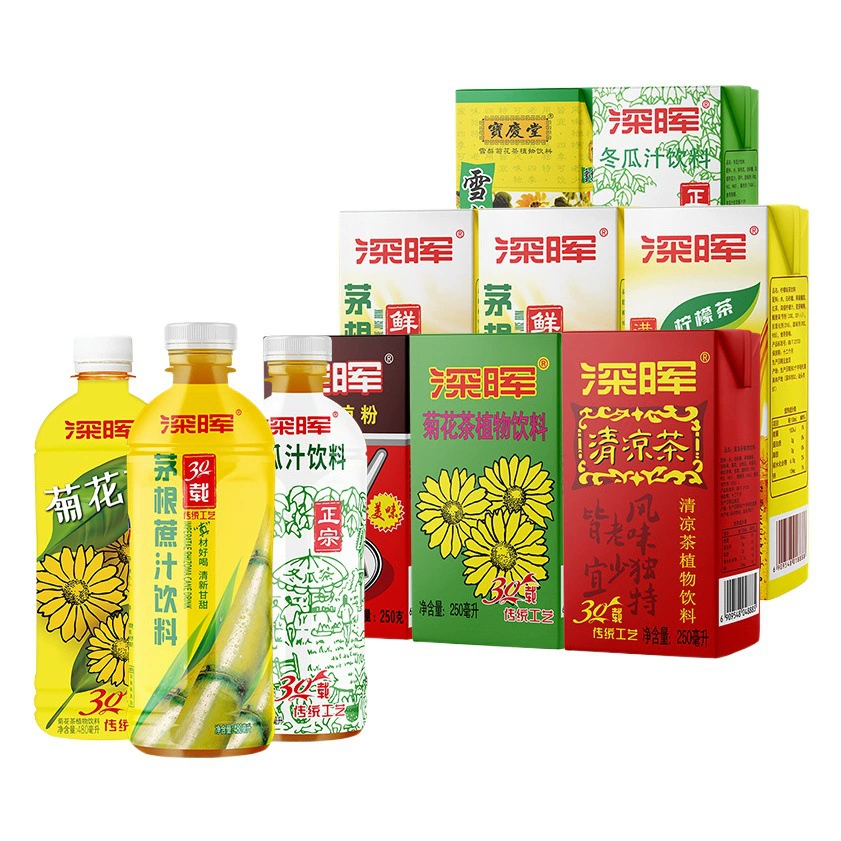 Гуандун травяной чай напиток оптом 250 мл * 24 сок в коробке напиток холодный черный чай целая коробка почтовые глубокий чай с хризантемой