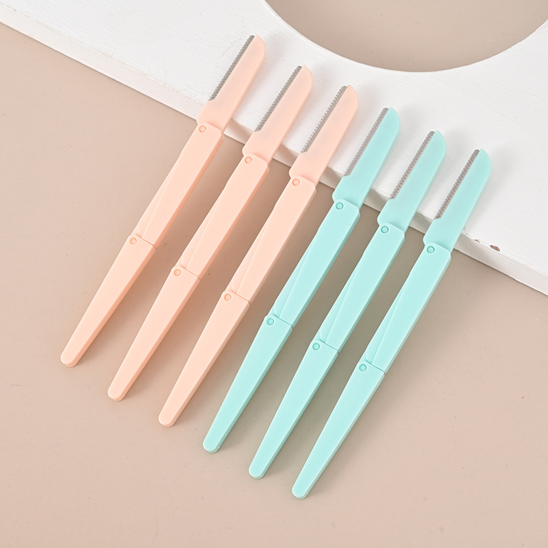 芳莉修眉刀 折叠修眉刀厂家直销带防护网安全新手适用刮眉刀