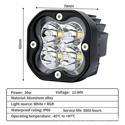Motorcycle headlights, headlights Spotlight with Ultra-Bright White Light, External