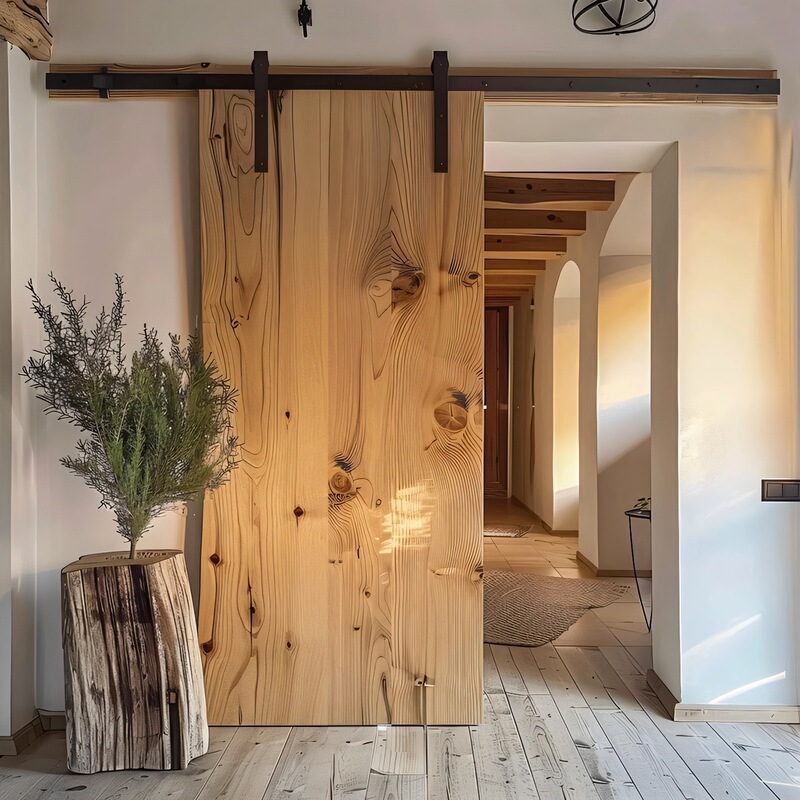 Barn Door Sliding Door Retro Study Kitchen Bathroom Bedroom Sliding Door Warehouse Storage Room American Hanging Rail Door