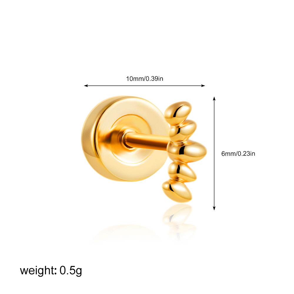 2g Weight 201 Stainless Steel Ear Needle Material Ear Studs Classification 1 Piece Quantity Casual, Daily Occasion Copper Material Star, Moon, Heart Shape Pattern All Seasons Season Women's Gender Plating Design Elegant, Simple Style Style 1 Piece Elegant Simple Style Star Moon Heart Shape Plating Copper Ear Studs 3