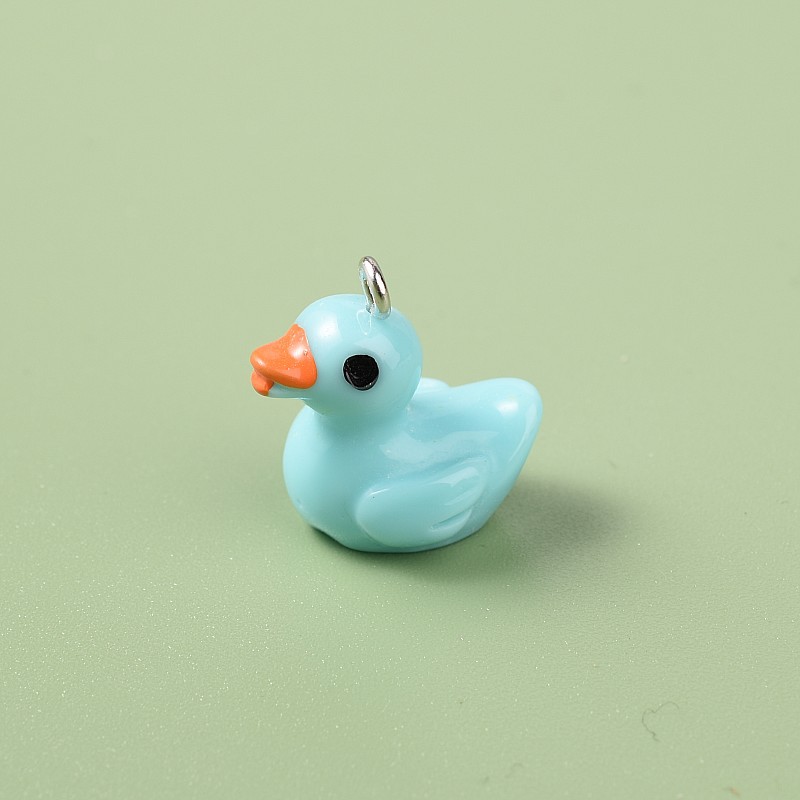 1 Piece 1.8cm Resin Rabbit Dog Duck Pendant display picture 10