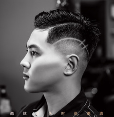 奧克斯復古油頭推剪刻痕雕刻理髮器專業髮廊推子0刀頭光頭電推剪