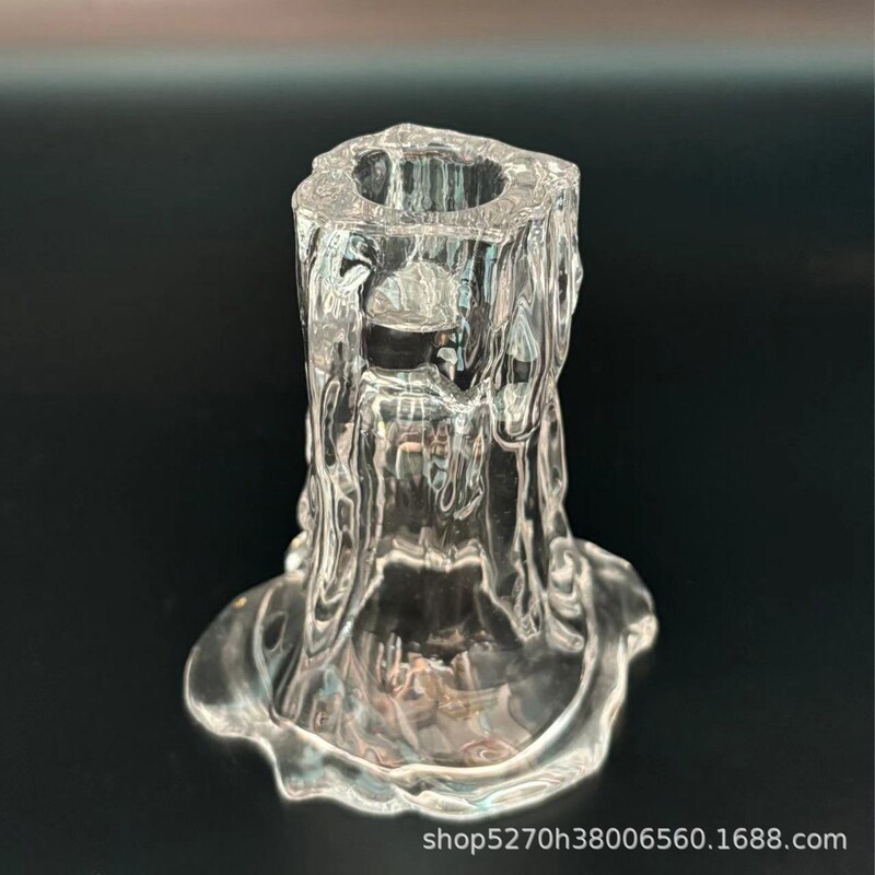 軽くて豪華なフランスのレトロな木の根の水晶のろうそくの台のガラスの香薫のろうそくの明かりの夕食の結婚祝いの撮影の道具のろうそくの台|undefined