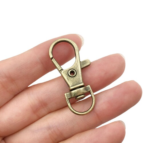 1 key chain, waist key hook buckle, alloy dog ​​buckle, leather goods, bags, hardware accessories, jewelry, lobster buckle