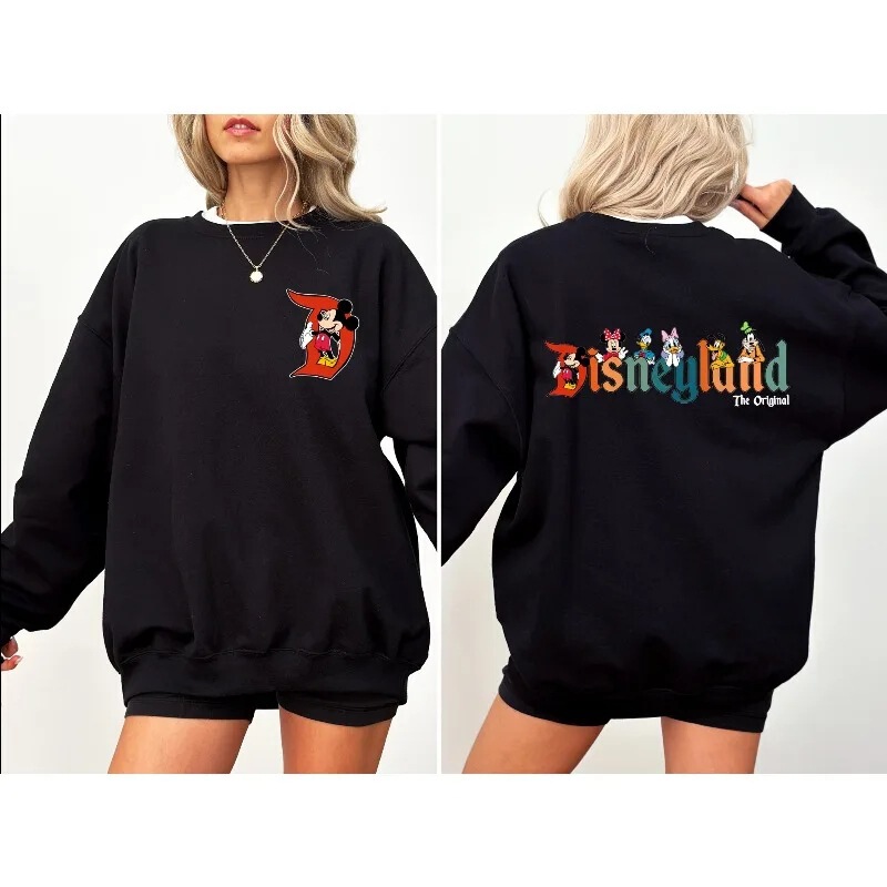 Disneyland Original Sweatshirt, Mickey and Friends Sweatshirt, Mickey Disneyland Sweatshirt