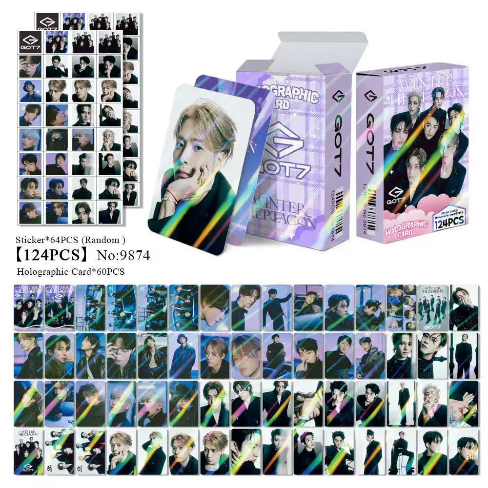 New Model Exclusively for Foreign Trade: 124 Holographic Cards, Total Chain Gidle Str Bptwice Celebrity Merchandise Lomo Small Cards