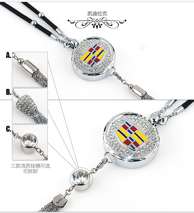 Specially Designed for Foreign Trade, Toyota Car Perfume Pendant with Long-Lasting Light Fragrance Essential Oil Aroma Diffuser Pendant with Inlaid Decorations