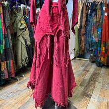 尼泊尔裙嬉皮风手工花苞裙扎染灯笼裤高腰复长裤休闲裤古着吊档裤