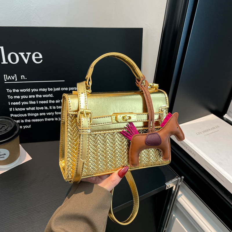 Sentido diario retro bolsos portátiles Kylie bolsos de moda transfronterizos nuevos empalmes de color contraste bolsos de hombro
