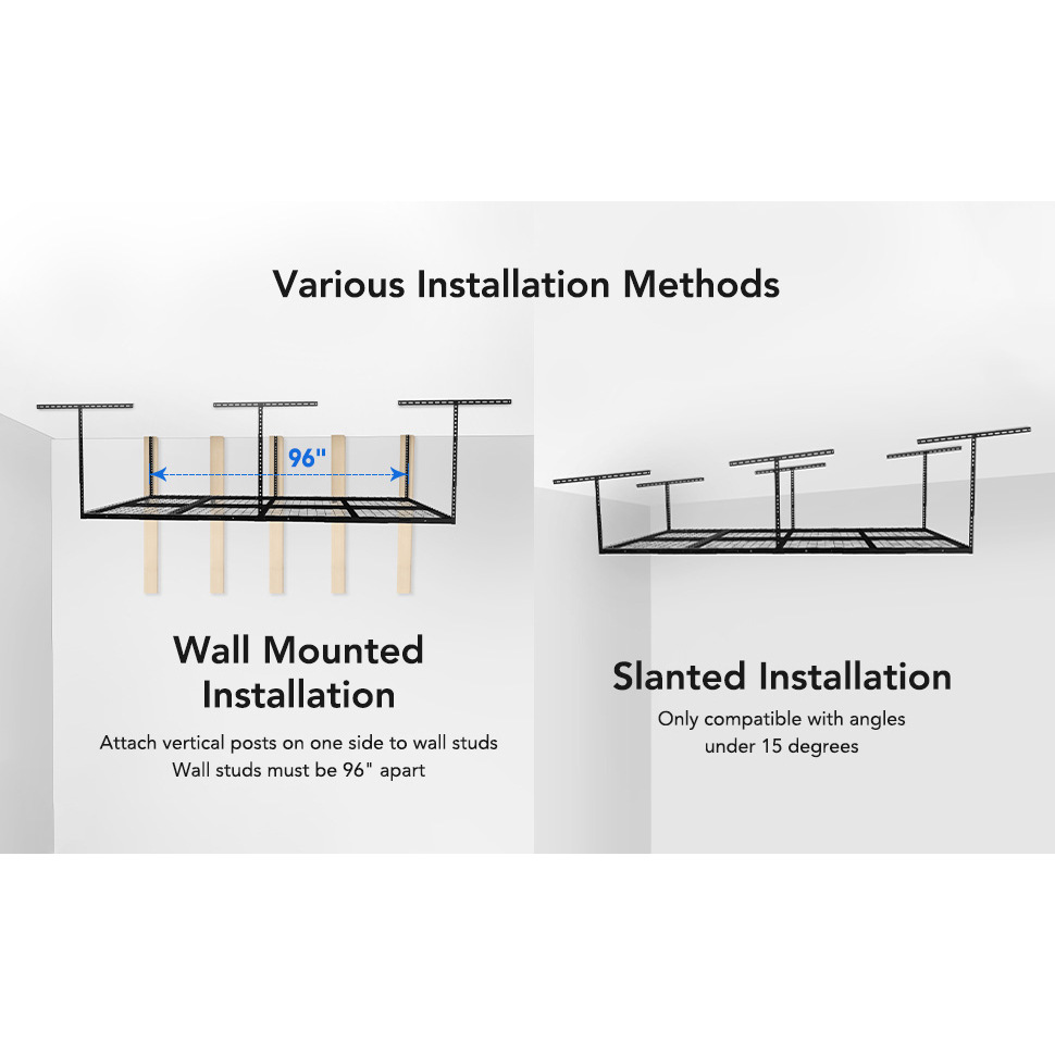 Productos transfronterizos de océano azul estantes de almacenamiento de garaje de servicio pesado tipo techo estantes de almacenamiento de herramientas de garaje