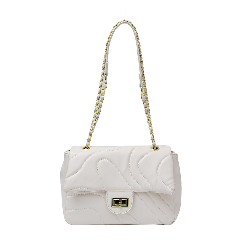 Bolso de cadena de comercio exterior para mujeres 2025, nueva moda bordada bolso de mano, sensación de alta calidad, simple ocio, mochila de viaje