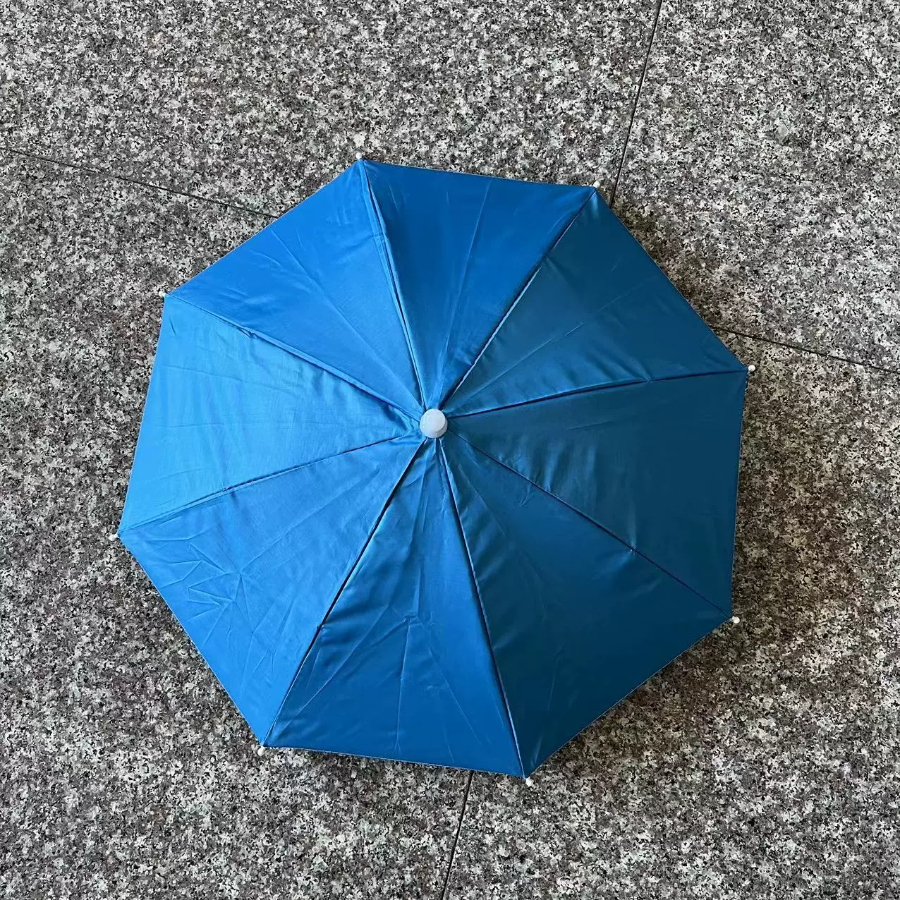 Double-layer Travel Umbrella Hat, Windproof, Dual Sizes 53 / 63 cm, Compact 30 cm