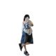 American Style Pure Shoulder Shoulder Short-sleeved T-shirt Women's 2025 Summer Loose Simple Style Slimming Sweet Spice Girl Top Trendy