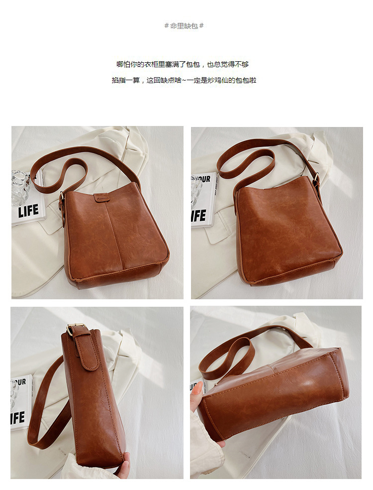 New fashionable and versatile women's single-shoulder bag and women's bag, a best-selling large-capacity bucket bun for European and American foreign trade undefined