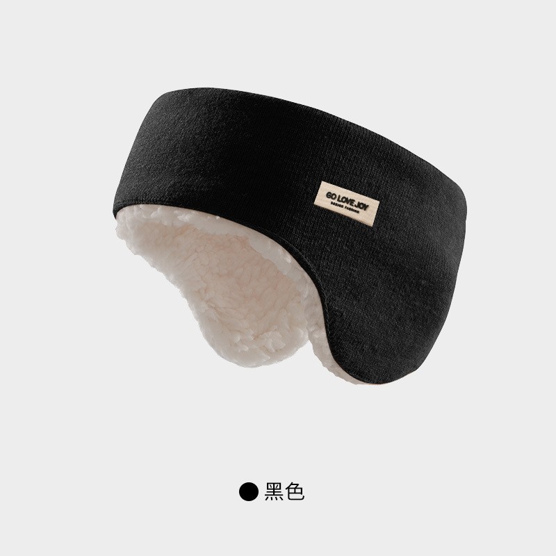 Invierno nuevas orejeras cálidas orejeras de punto de lana a prueba de viento a prueba de frío anticongelante orejeras forradas de lana DEZ43