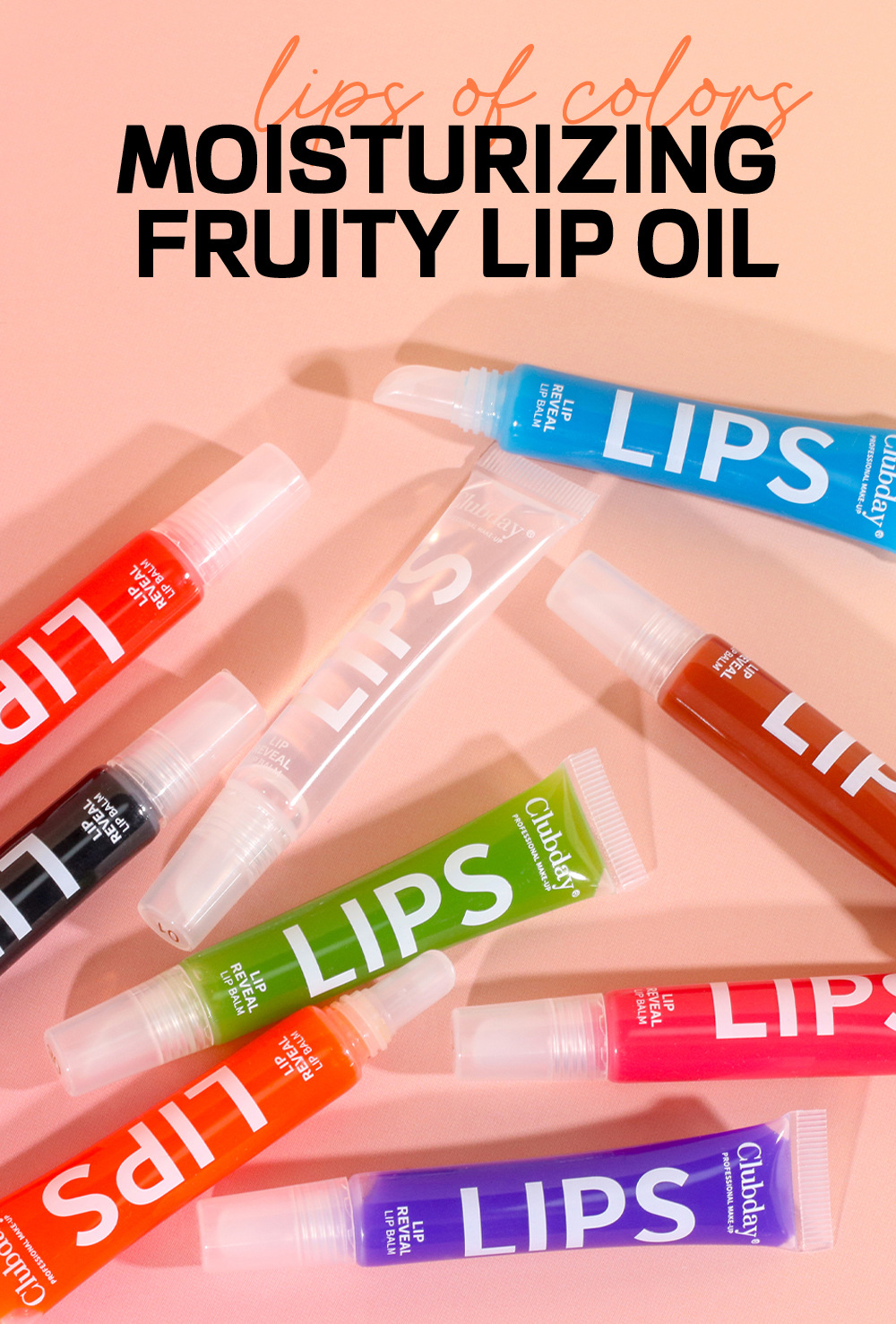 Spegelmjuk tub transparent olja för långvarig fruktig smak, fylliga läppar, återfuktande och glansigt läppbalsam_voghion.com