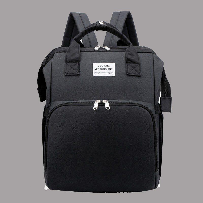 Transfronterizos nueva moda mamá bolsa cuna bolsa multifuncional para madres y bebés para salir bolsas de hombro personalizadas de gran capacidad ligeras