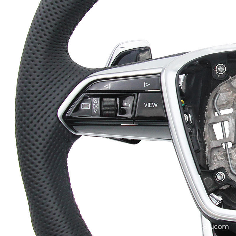 Factory Direct Supply Suitable for Audi A4L/A6L Sports Models, Genuine Leather Steering Wheel Assembly with Multi-Function Buttons and Paddles