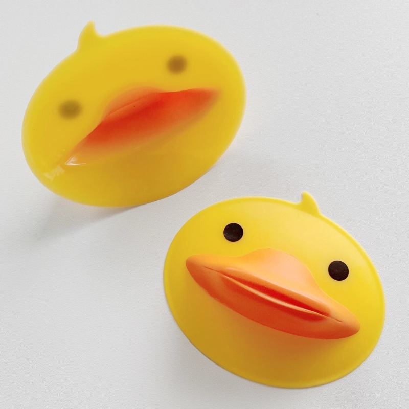 人気の小さな黄色いアヒルの火傷防止クリップソース工場直販アヒルのくちばし家庭用キッチン断熱オーブン電子レンジボウルハンドパッド|undefined