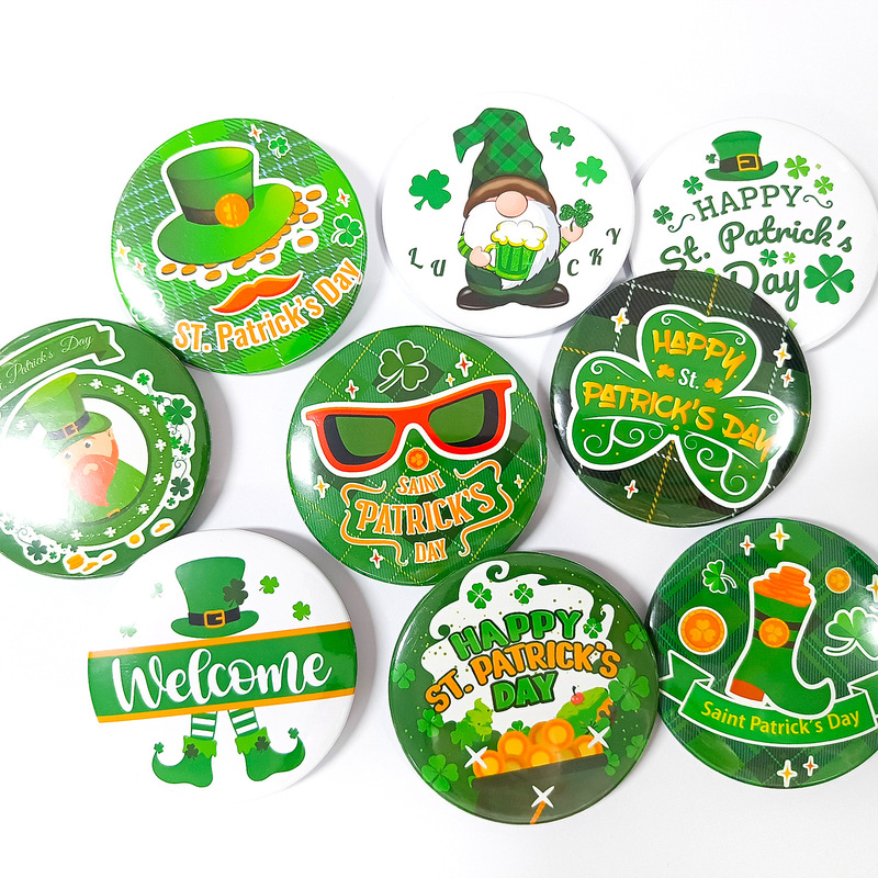 Amazon St. Patrick's Day Clover Hat Badge Irish Festival Carnival Tinplate Badge Amazon St. Patrick's Day Clover Hat Badge Irish Festival Carnival Tinplate Badge