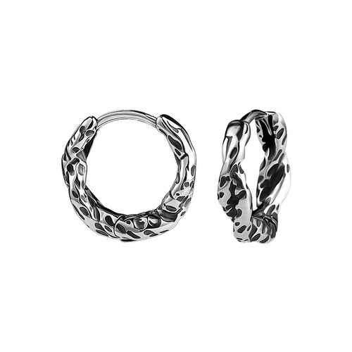 European and American cold style earrings, original irregular titanium steel earrings, personalized retro earrings, trendy earrings, cross-border earrings