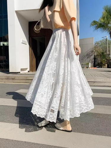Lace Under Skirt with Fleece, Fashionable and Versatile, Retro Qipao Style, Matched with Medium-Length Skirt