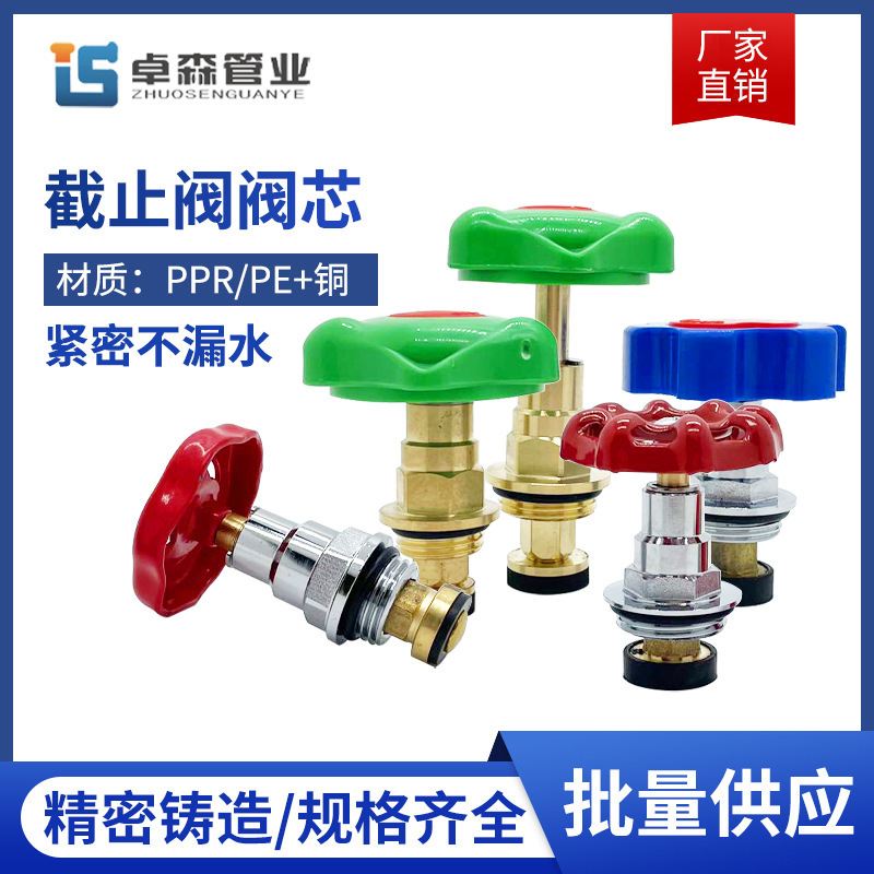 PE/PPR4 points 6 points globe valve core boutique copper valve core lifting core boutique water switch accessories