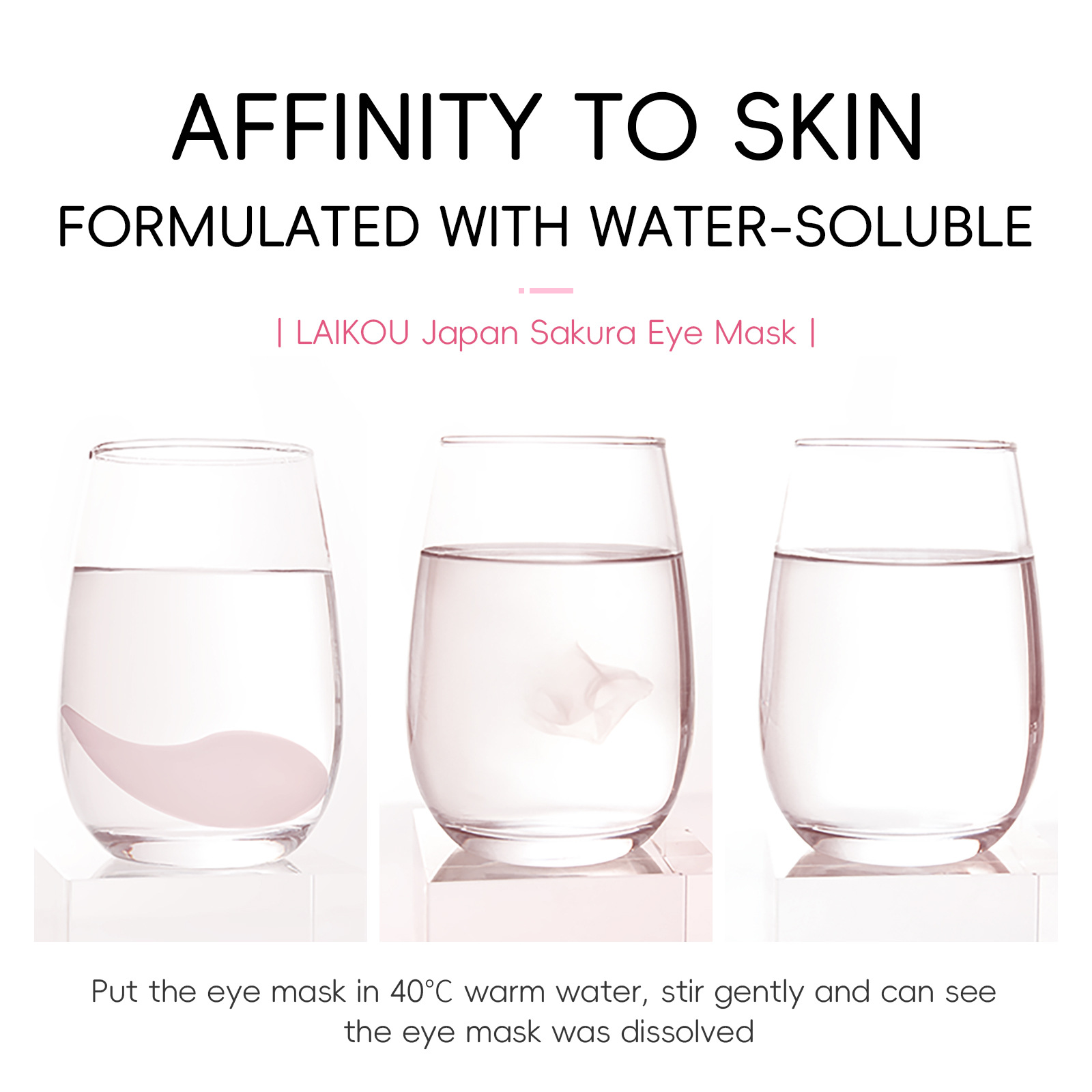 Cross-border LAIKOU Sakura Eye Mask 50 pieces - Wholesale of eye care products for moisturizing and hydrating around the eyes undefined