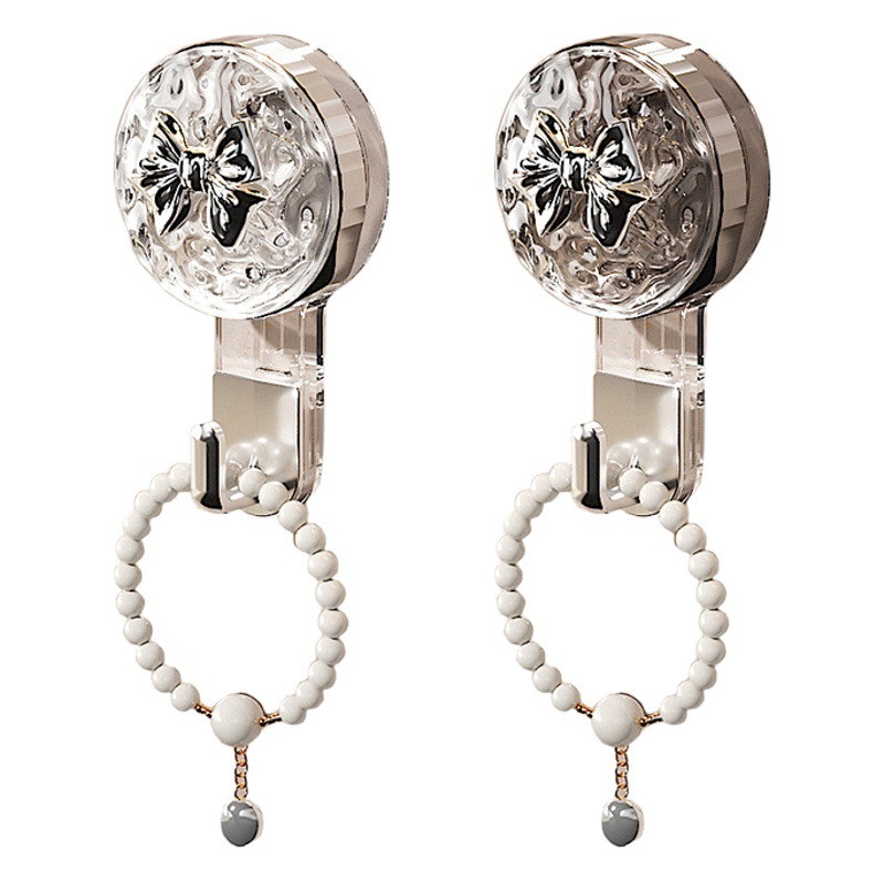 Ventosa fuerte gancho ponche-puerta de baño sin costuras adhesivo Adhesivo de pared vacío Toalla de baño colgando ropa gancho pegajoso