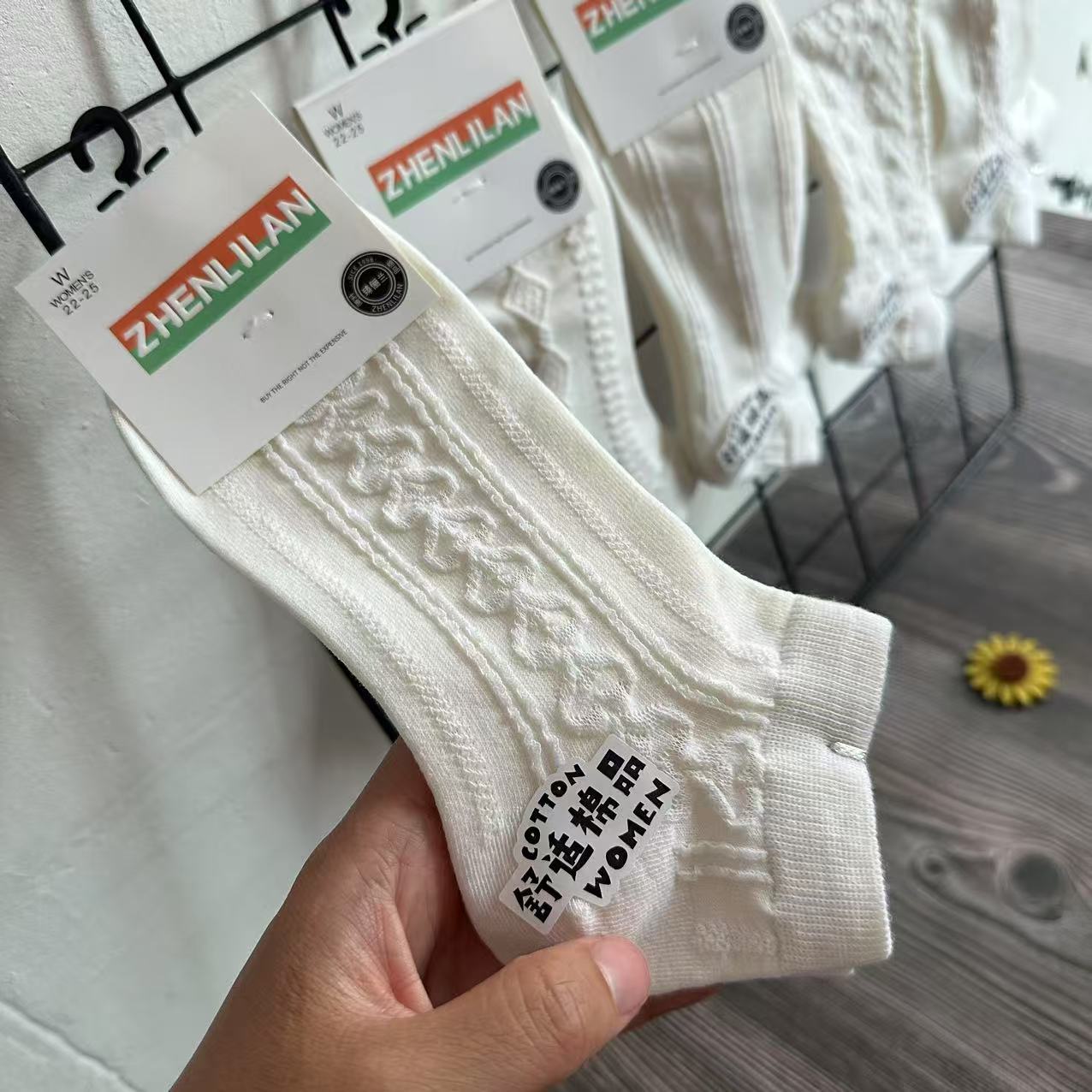Calcetines coreanos al por mayor para mujer, calcetines transpirables finos de primavera y verano, calcetines de algodón Zhuji, calcetines deportivos cortos lindos para niñas