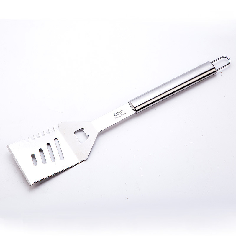 [Fuente de fábrica] Herramienta de BARBACOA de acero inoxidable mango de tubo grande Juego de hornear de 4 piezas Juego de hornear a granel Accesorios