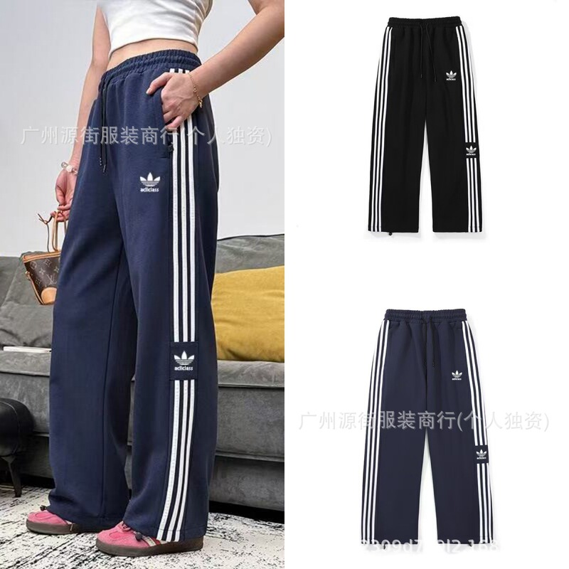 New Heavyweight Sweatpants for Men and Women, Sporty Straight-Leg Pants, Loose Casual Three-Stripe Jogger Pants New Heavyweight Sweatpants for Men and Women, Sporty Straight-Leg Pants, Loose Casual Three-Stripe Jogger Pants