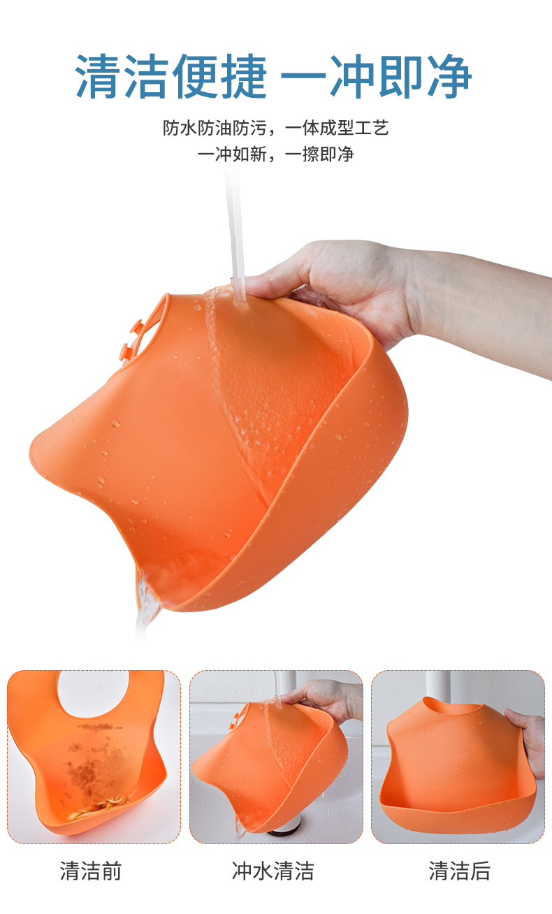 Silicone mouth water pocket