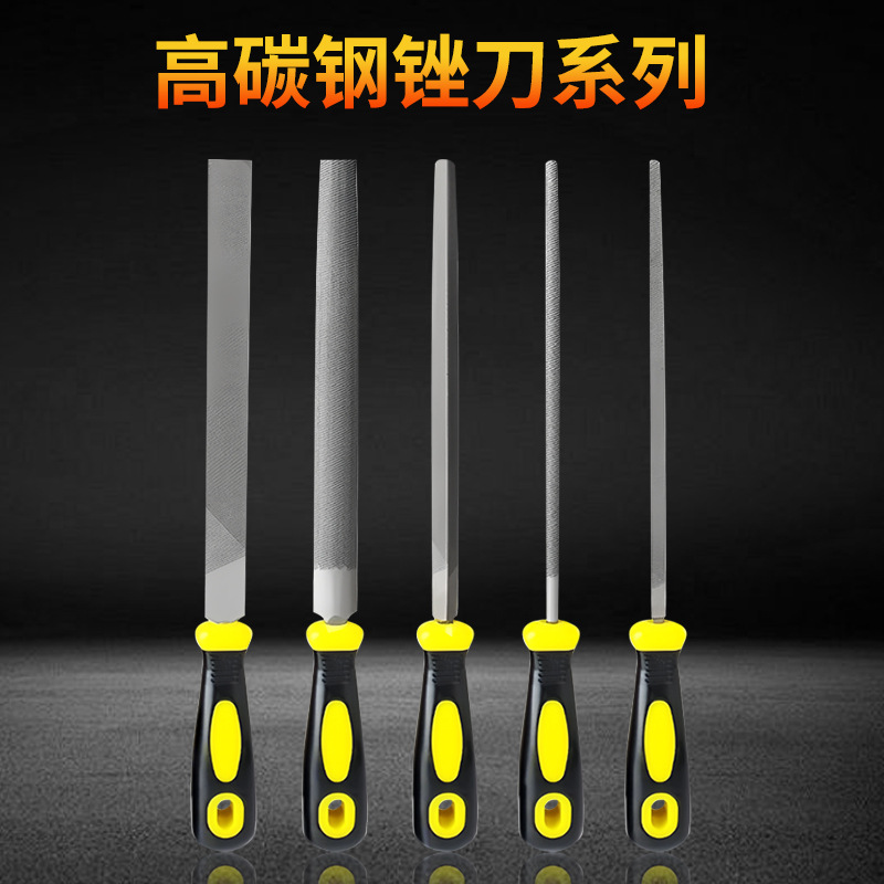 Genuino fabricante de limas de diamante lima triangular de metal redonda lima semicircular plana herramienta de pulido de lima manual